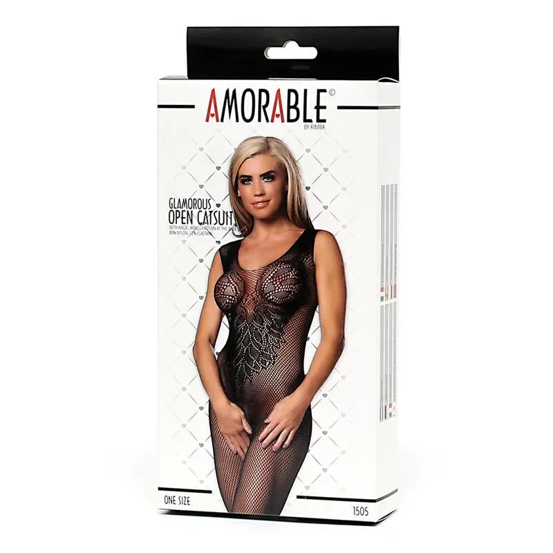 AMORABLE bodystocking avatud jalgevahega