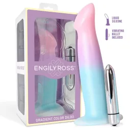 Vibreeriv dildo iminapaga, värviüleminek, 17 cm | Noks.ee