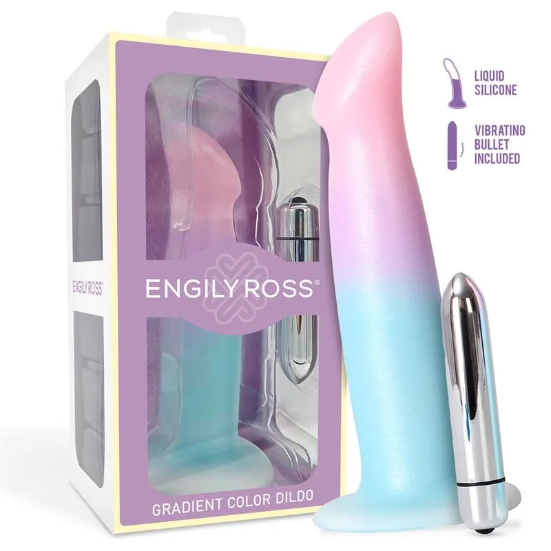 Vibreeriv dildo iminapaga, värviüleminek, 17 cm | Noks.ee