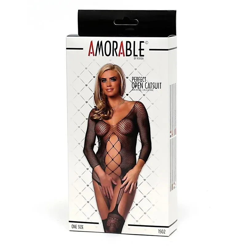 AMORABLE Bodystocking Open bodysukk, üks suurus