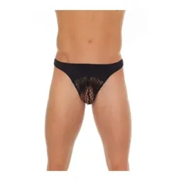 AMORABLE String Fishnet чёрные стринги в сетку