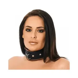 BONDAGE PLAY Collar LUX кожаный ошейник