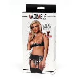 AMORABLE 4-osaline pesukomplekt sukkadega