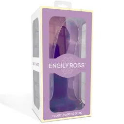 Värvi muutev dildo, lillast roosaks, 14 cm | Noks.ee
