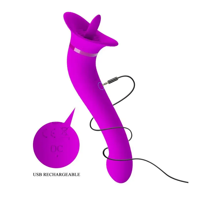 PRETTYLOVE Faust вибратор с язычком, USB