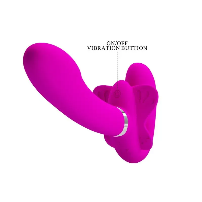 PRETTYLOVE Valerie rihmata strap-on vibraator