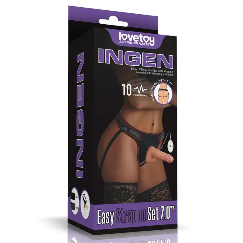 LOVETOY Strap-on 7.0 vibreeriva dildoga