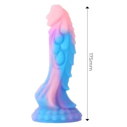 Pimedas helendav draakonikujuline dildo 18 cm | Noks.ee