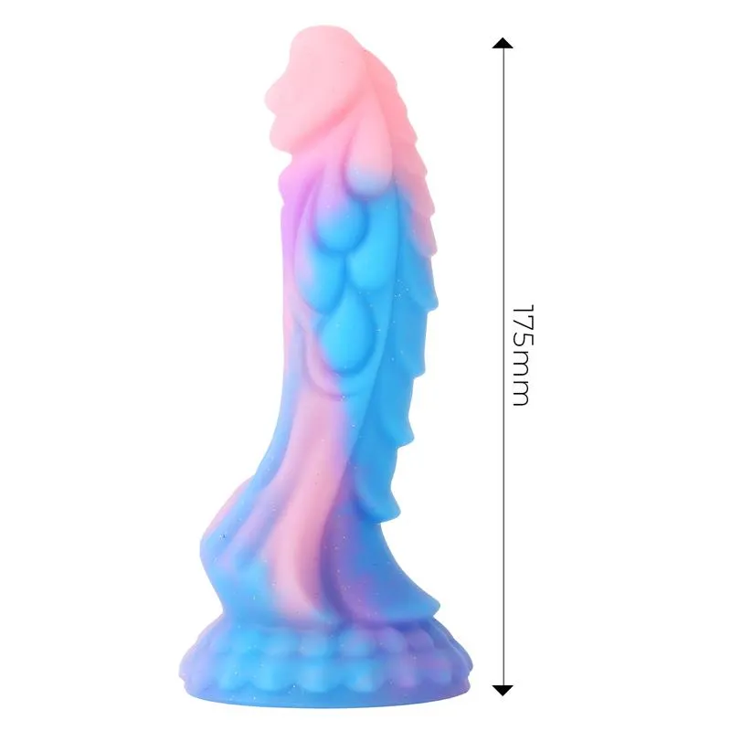 Pimedas helendav draakonikujuline dildo 18 cm | Noks.ee