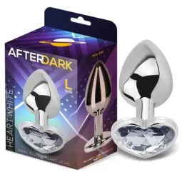 AFTERDARK анальная пробка размер L с сердцем