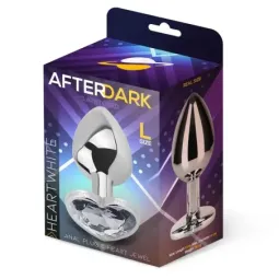 AFTERDARK анальная пробка размер L с сердцем