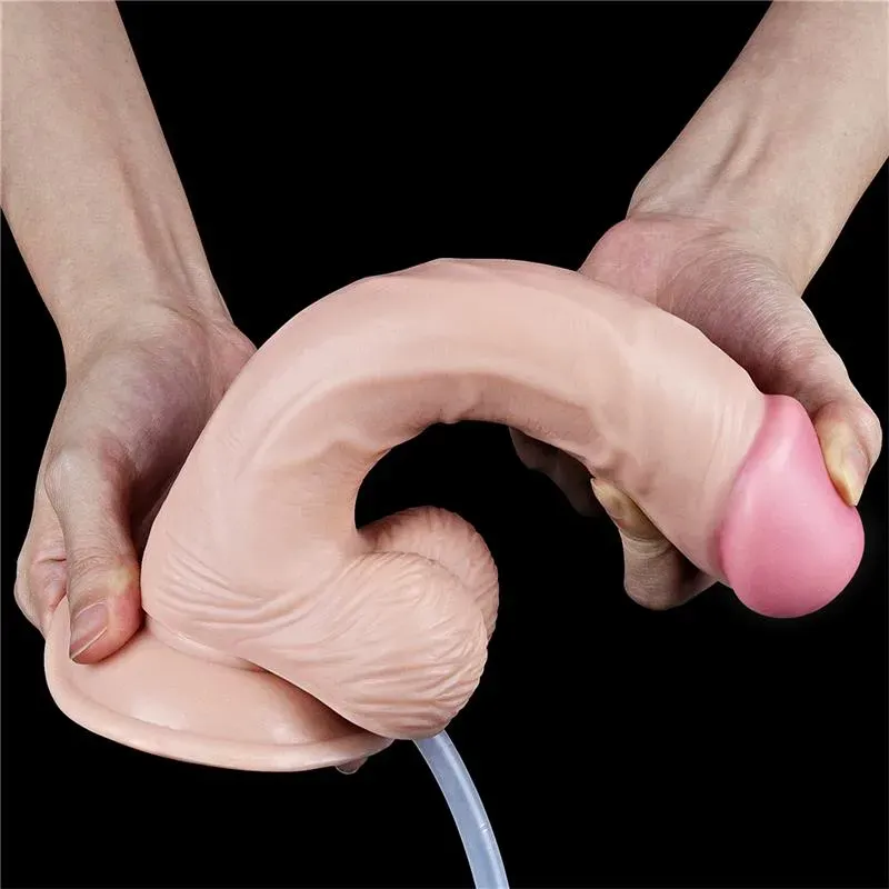 LOVETOY Squirting 9 Natural ejakuleeriv dildo