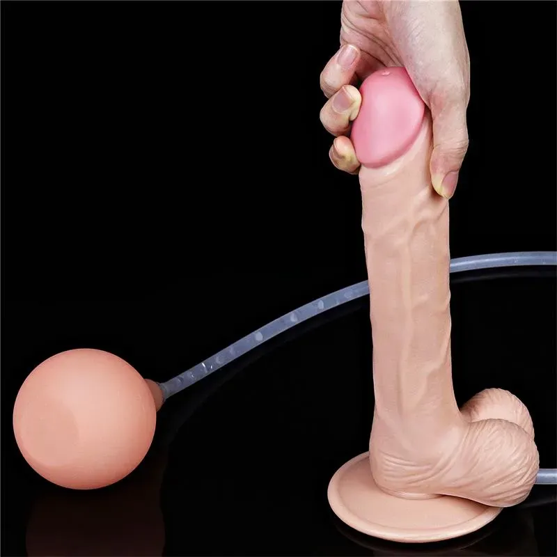 LOVETOY Squirting 9 Natural ejakuleeriv dildo