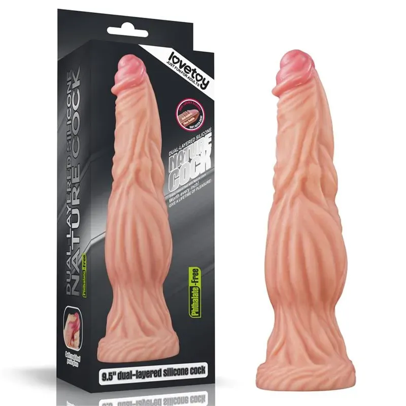 LOVETOY Dildo Nature 9.5 Dual Layer фаллоимитатор