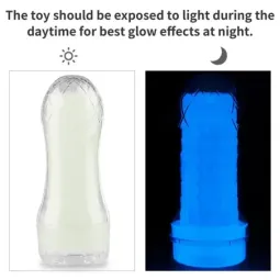 LOVETOY Lumino masturbaator, helendav sinine
