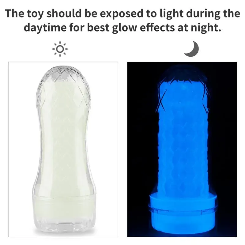 LOVETOY Lumino masturbaator, helendav sinine