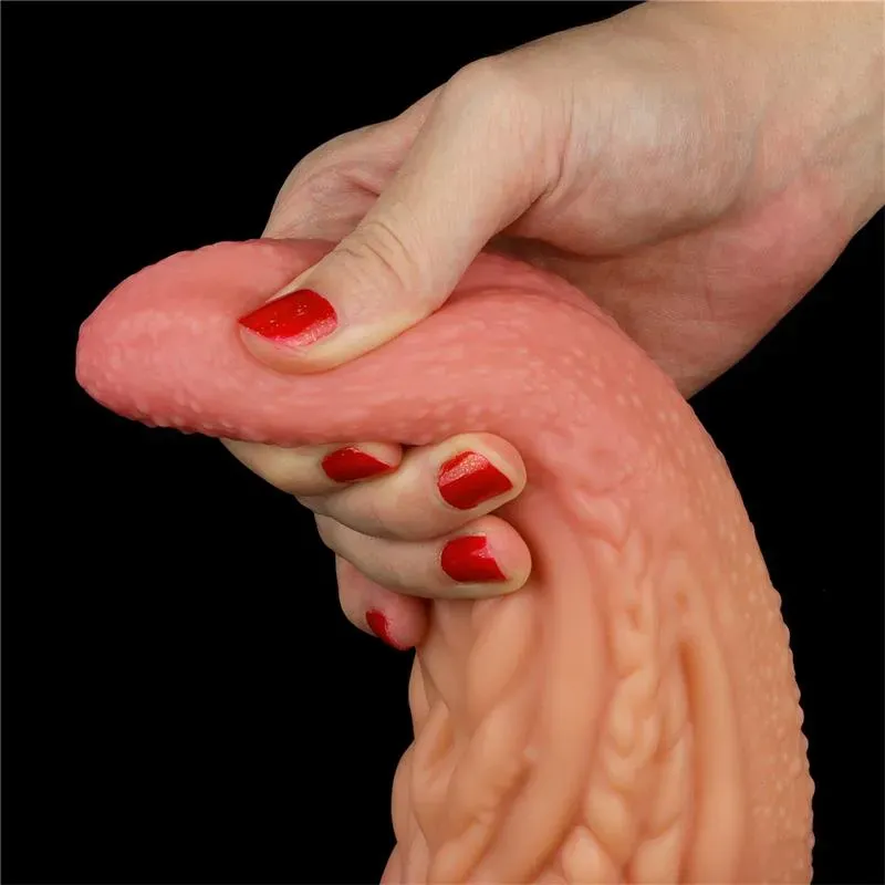 LOVETOY Dildo Tongue 10 Dual Layer silikoondildo