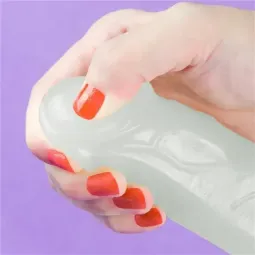 LOVETOY Lumino 7.5 helendav dildo, sinine