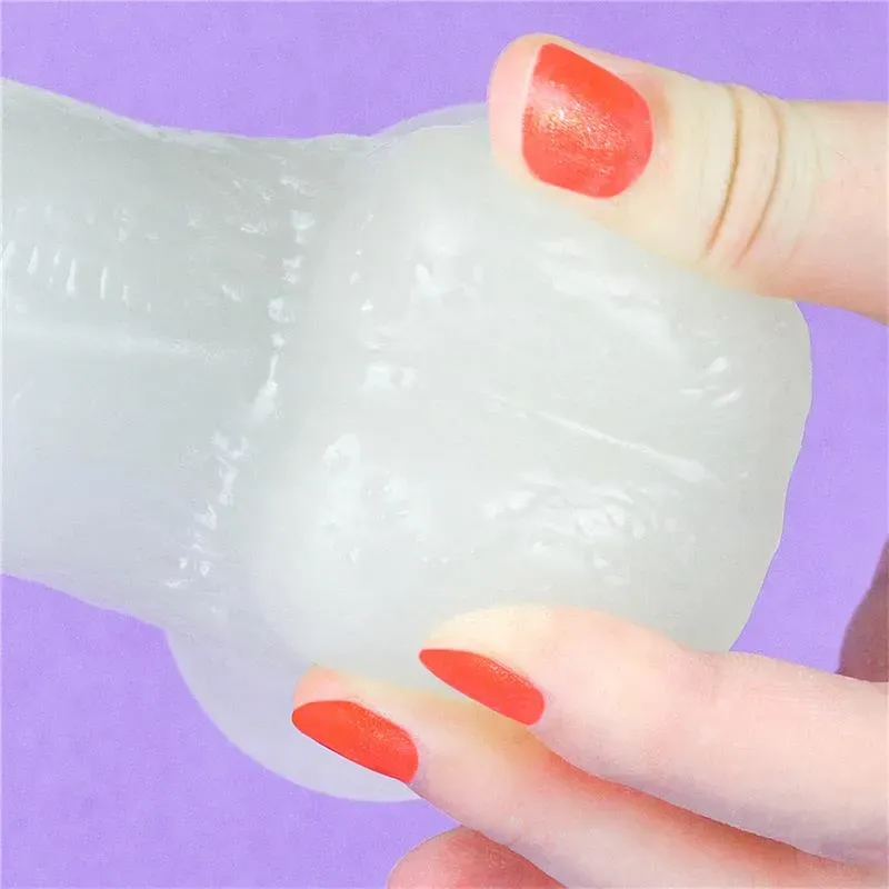 LOVETOY Lumino 7.5 helendav dildo, sinine