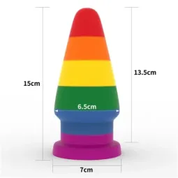 LOVETOY Prider 6 LGBT анальная пробка силикон