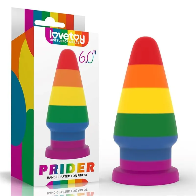 LOVETOY Prider 6 LGBT анальная пробка силикон