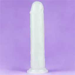 LOVETOY Lumino 8 helendav dildo, sinine