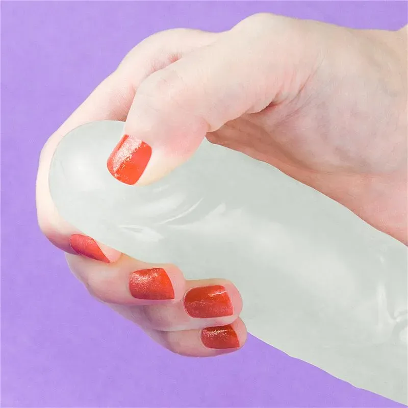 LOVETOY Lumino 8 helendav dildo, sinine