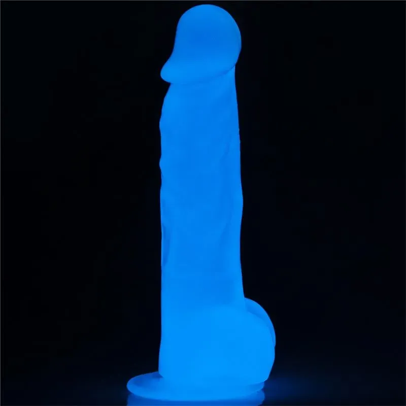 LOVETOY Lumino helendav dildo iminapaga