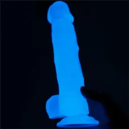 LOVETOY Lumino helendav dildo iminapaga