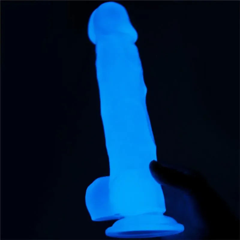 LOVETOY Lumino helendav dildo iminapaga
