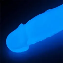 LOVETOY Lumino helendav dildo iminapaga