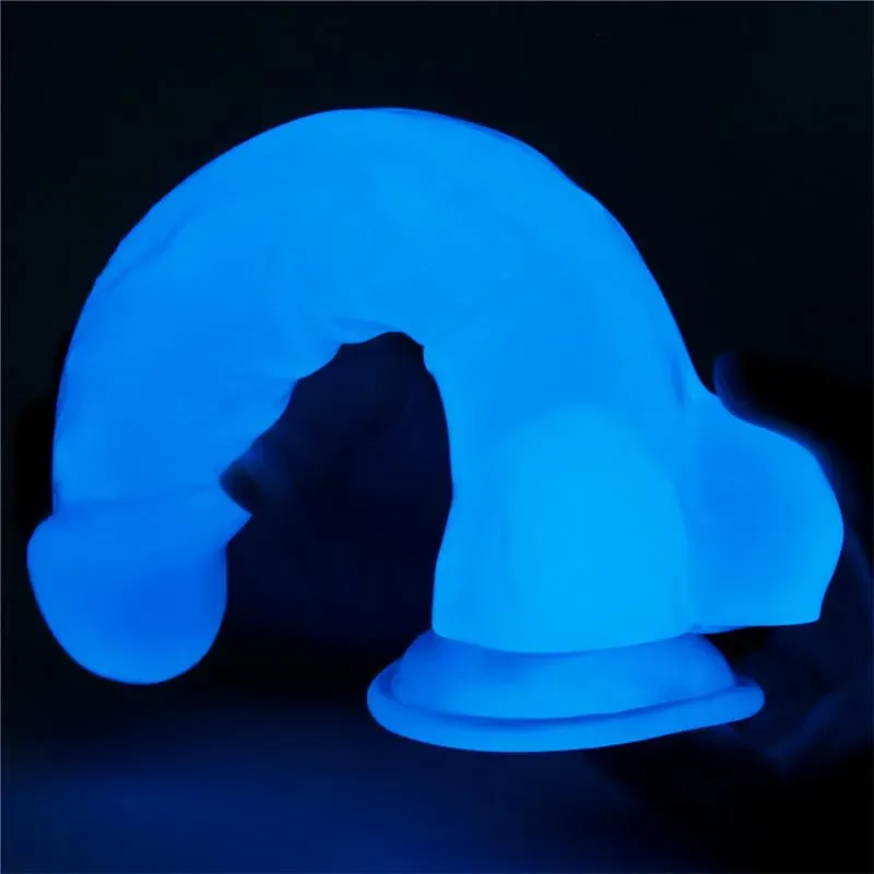 LOVETOY Lumino helendav dildo iminapaga