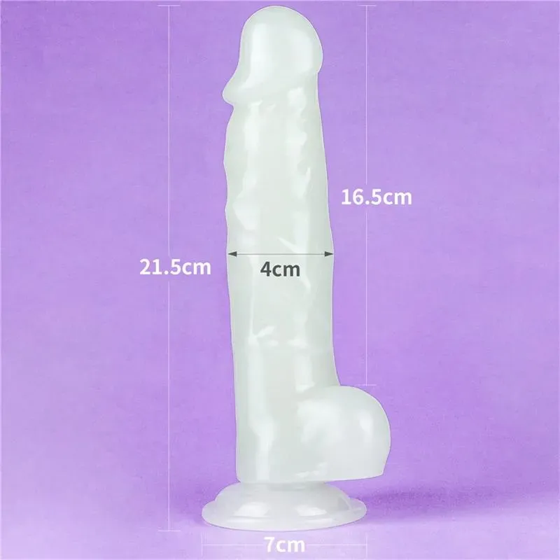 LOVETOY Lumino helendav dildo iminapaga