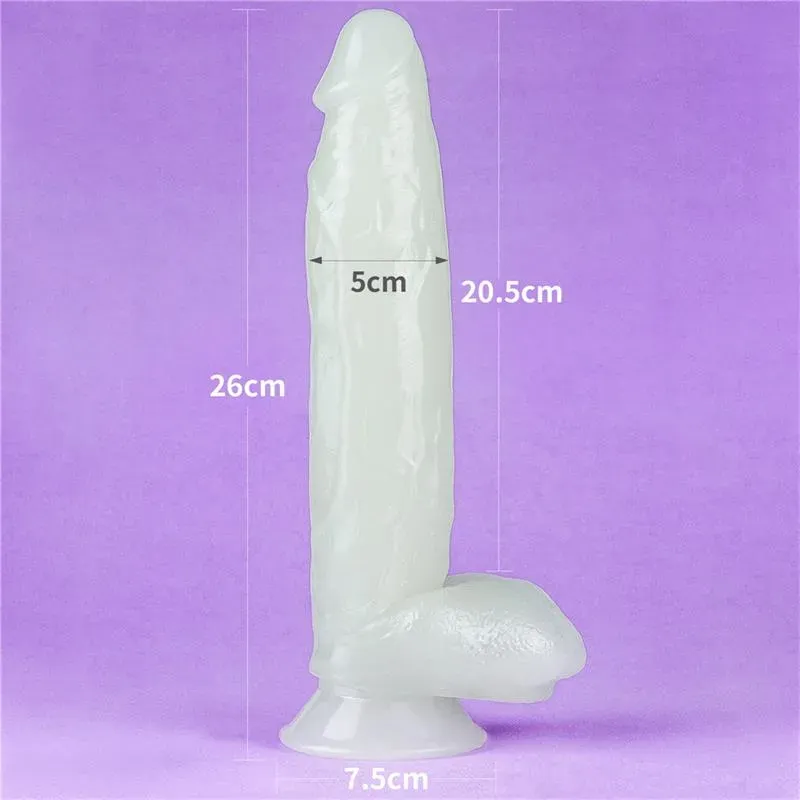 LOVETOY Lumino 10 helendav dildo iminapaga