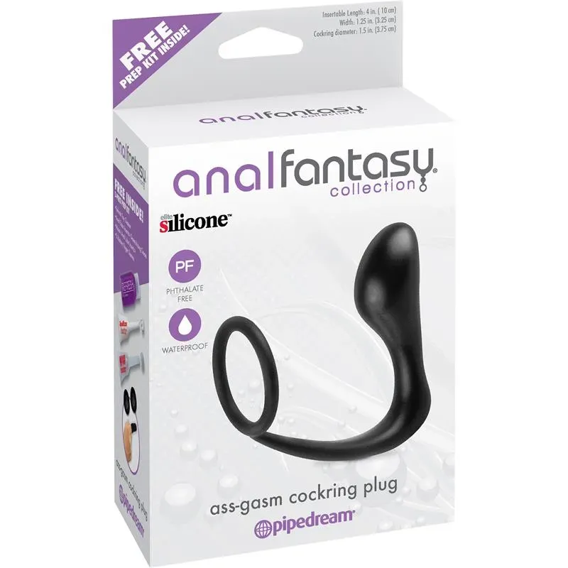 Ass-Gasm анальная пробка с кольцом | Anal Fantasy