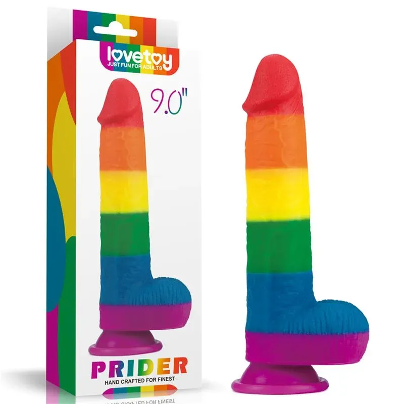 LOVETOY Prider 9 silikoonist dildo iminapaga