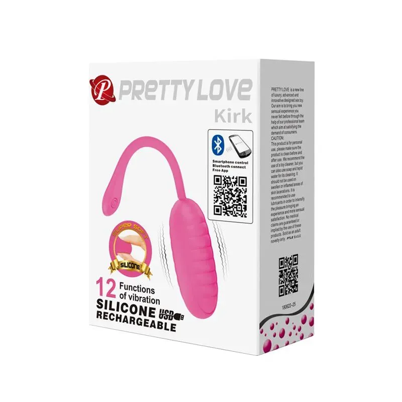 PRETTYLOVE Kirk виброяйцо с приложением