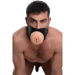MASTER SERIES Pussy Face кляп с открытым ртом