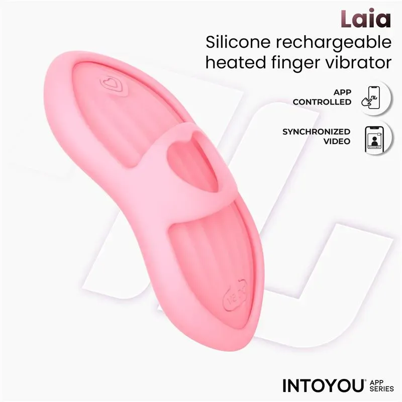 INTOYOU Laia sõrmevibraator äpiga, roosa