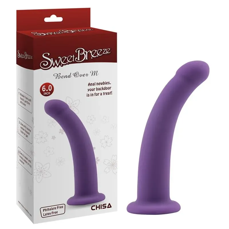 CHISA Bend Over M silikoondildo, lilla