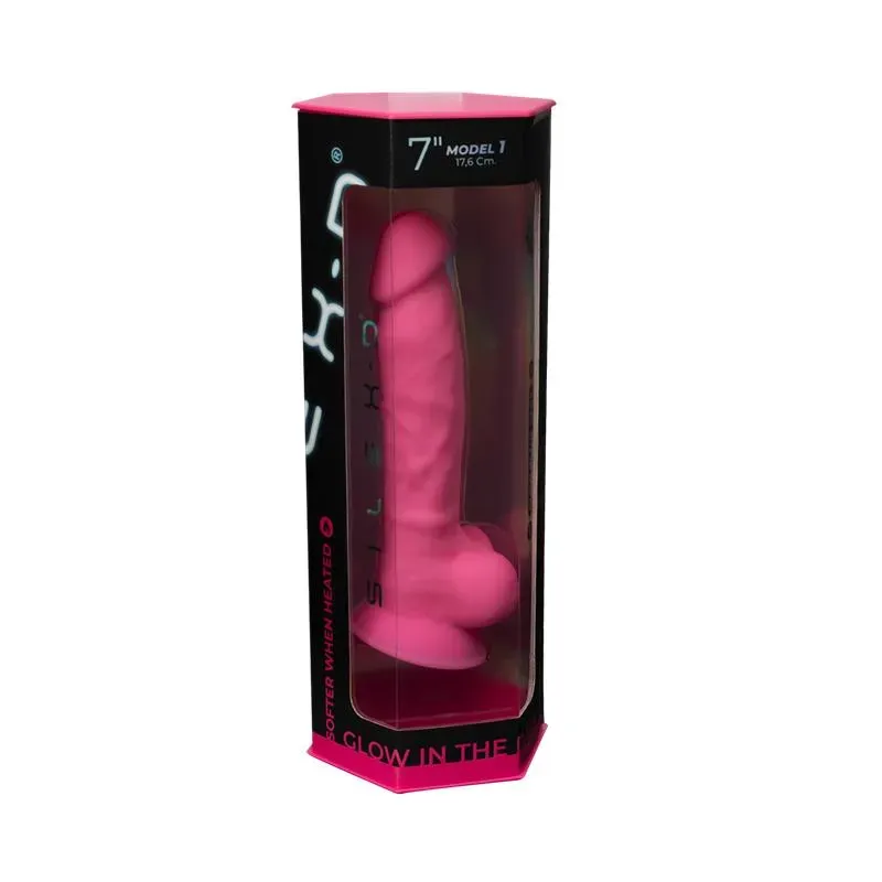 SILEXD Model 7 helendav dildo, roosa
