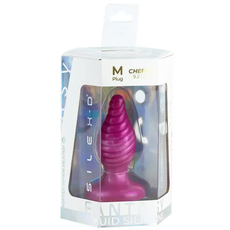 SILEXD Fantasy Plugs Cherry анальная пробка M