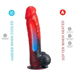 SILEXD Devil Red 8 dildo, vedelsilikoon