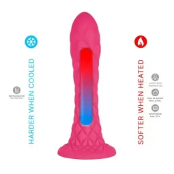 SILEXD Dreamy 7 termoaktiivne dildo, roosa
