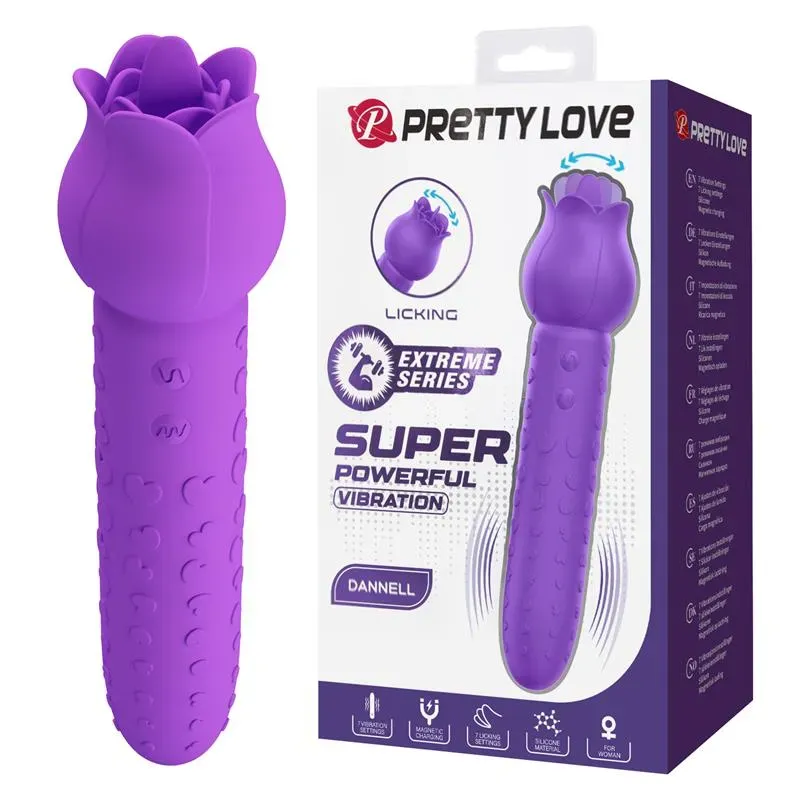 PRETTYLOVE Dannell клиторальный вибратор с язычком