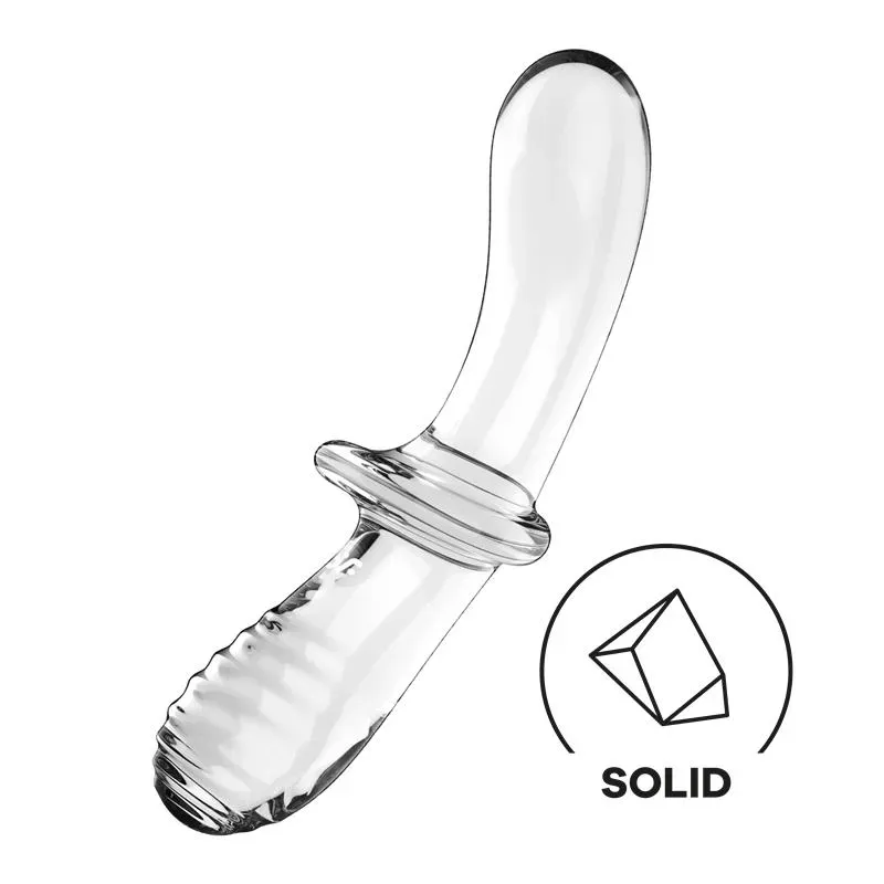 Satisfyer Double Crystal стеклянный дилдо