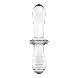 Satisfyer Double Crystal стеклянный дилдо