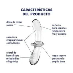 Satisfyer Double Crystal стеклянный дилдо