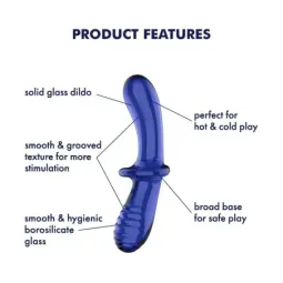 Satisfyer Double Crystal стеклянный дилдо