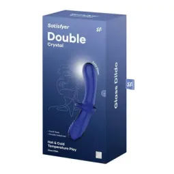 Satisfyer Double Crystal стеклянный дилдо
